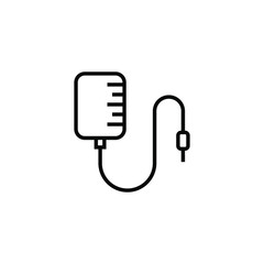 transfusion icon vector outline design isolated on white background
