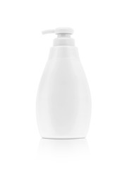 toiletry cleansing bottle for product design mock-up isolated on white background