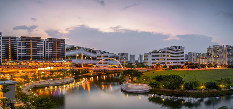 Singapore 2018 Sunset At Waterway Point, 83 Punggol Central, Singapore