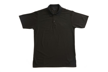 Black Polo Shirt isolated on Background