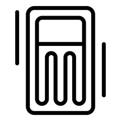 Floating bed icon. Outline floating bed vector icon for web design isolated on white background