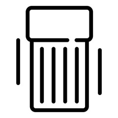 Camping bed icon. Outline camping bed vector icon for web design isolated on white background