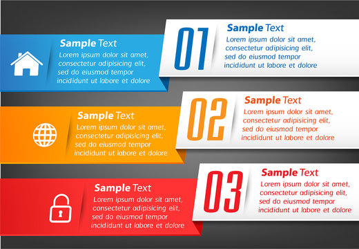 modern text box template, banner Infographics