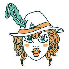 human bard character illustration