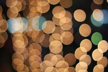 Bokeh light from the lights.