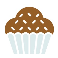 Cupcake or Muffin, Baked good vector icon