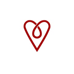 Heart logo. Heart icon isolated on white background