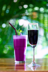 Freshly squeezed mulberry juice