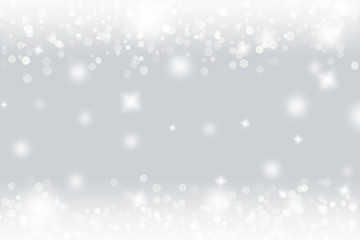 abstract grey and silver background with sparkle glow white. texture pattern soft light gray bokeh effect and shiny glitter. texture grey blur and silver light bokeh white dreamy. dreamy glow elegant