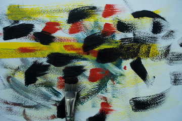 abstraction brush drawing