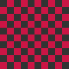 市松模様　グレー×ピンク　L