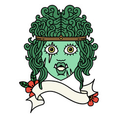 orc barbarian character face illustration