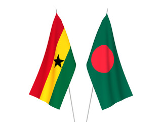 Bangladesh and Ghana flags