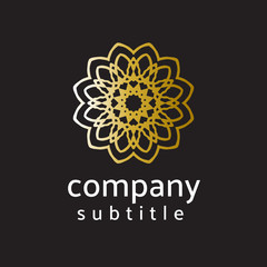 Fototapeta premium ornament gold logo