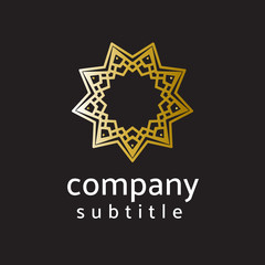 ornament gold and silver logo