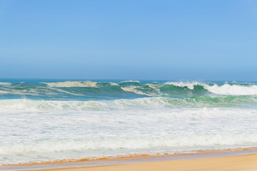 waves at leblon beach in Rio de Janeiro.