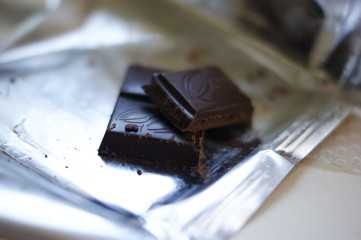 close up of chocolate bar