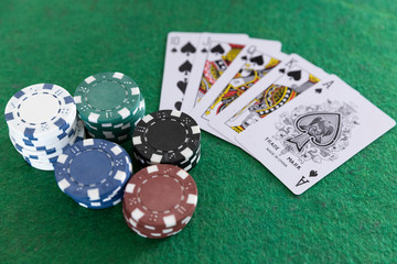 カジノのポーカーチップ