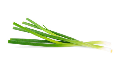 Fototapeta premium Green onion isolated on the white background