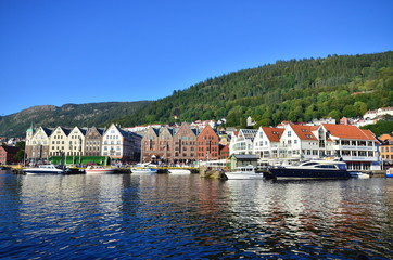 Fototapeta na wymiar landscape of Bergen in Norway