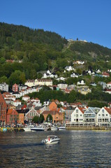 landscape of Bergen in Norway