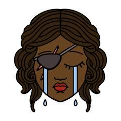 crying human rogue character illustration