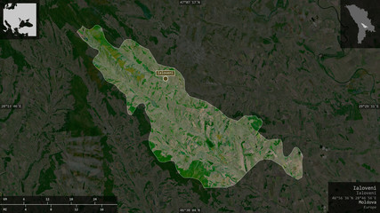 Ialoveni, Moldova - composition. Satellite