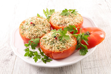 provencal tomato, baked tomato with crumbs