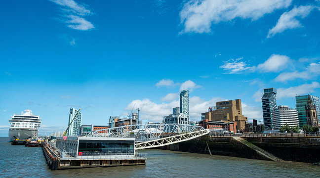 Liverpool Ferry Terminal  From The River Mersey