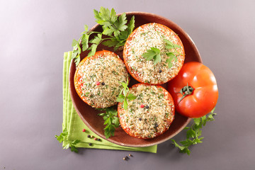 provencal tomato, baked tomato with crumbs