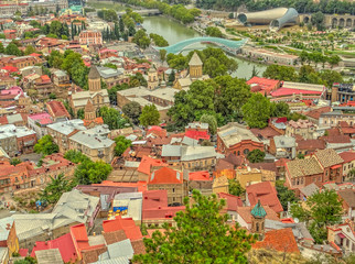 Fototapeta na wymiar Tbilisi cityscape, Georgia