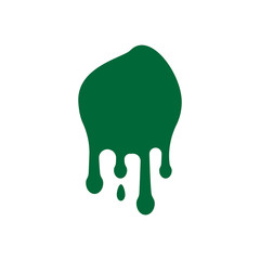 Paint drip icon for graffiti blob stickers. vector illustration