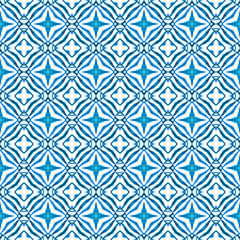 Repeating striped hand drawn border. Blue 