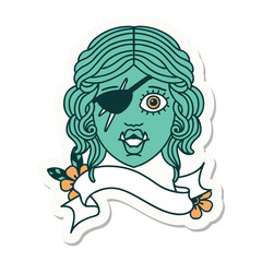 orc rogue character face sticker