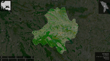 Străşeni, Moldova - composition. Satellite