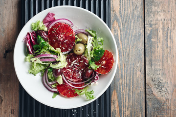 Sicilian orange salad.