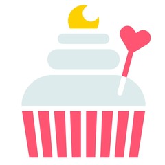 Cupcake or Muffin, Baked good vector icon
