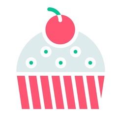 Cupcake or Muffin, Baked good vector icon