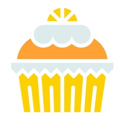 Cupcake or Muffin, Baked good vector icon