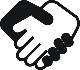 Handshake vector icon Contract agreement