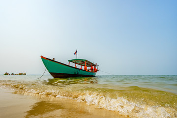 Fototapeta premium Beautiful beach, Otres beach, Sihanoukville, Cambodia.