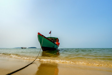 Beautiful beach, Otres beach, Sihanoukville, Cambodia.