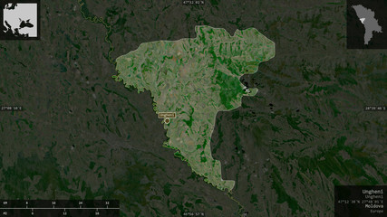 Ungheni, Moldova - composition. Satellite