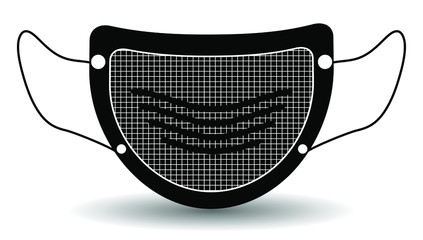 Face Protection Mask Sign with Protective Filter