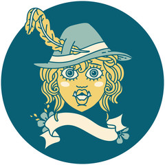 orc bard character  illustration