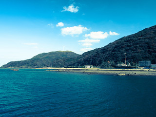 対馬の風景　上県　佐護湾