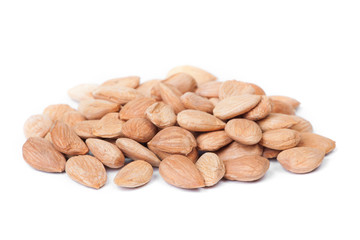 Handful of peeled apricot kernels