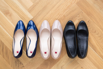 modern fashionable shoes with heels for her