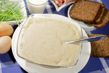 Assiette de Soupe de pain brulé