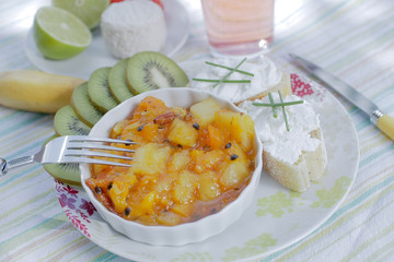 Chutney de fruits exotiques et sirop sucre de canne